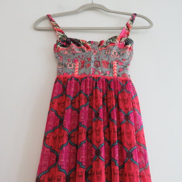 MAAJI Sublime Blimey Cover Up Bright Mesh Skirt Maxi Dress - Size S - Picture 9 of 15